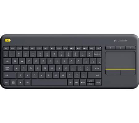 Logitech Wireless Touch Keyboard K400 Plus Black