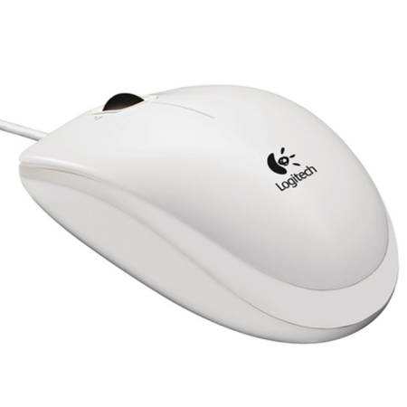 Logitech B100 Optical Mouse for Business White
