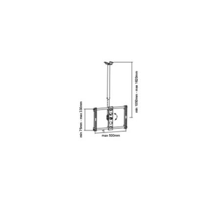 Sunne Ceiling TV Bracket
