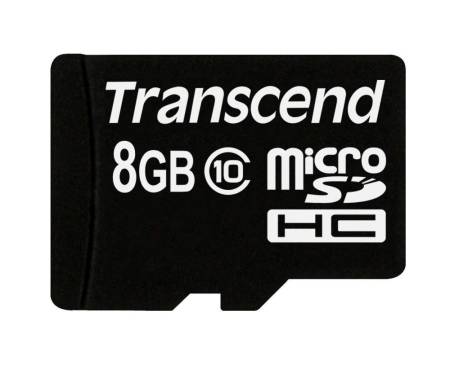 Transcend 8GB micro SDHC (with adapter