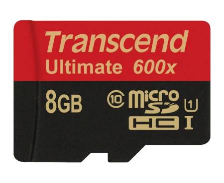 Transcend 8GB micro SDHC UHS-I (with adapter