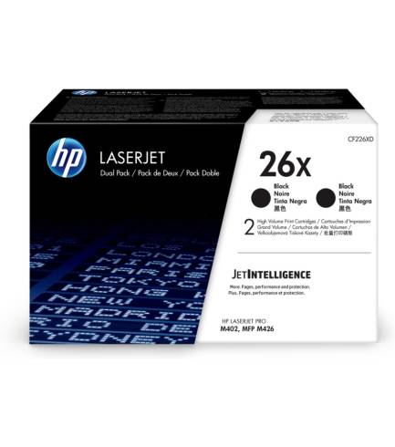 HP 26X High Yield Black Original LaserJet Toner Cartridge (CF226X)