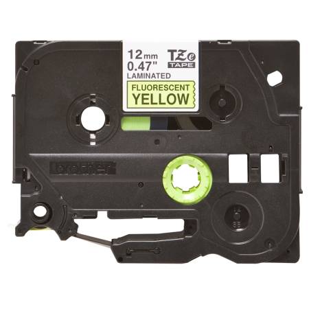 Brother TZe-C31 Black on Fluorescent Yellow