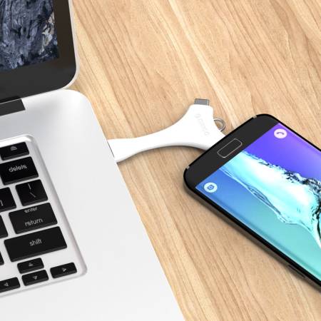 Адаптер Orico Dual Port Portable Sync&Charge C1-WH