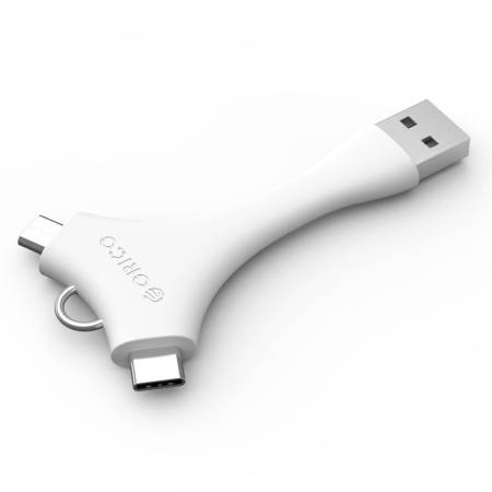 Адаптер Orico Dual Port Portable Sync&Charge C1-WH