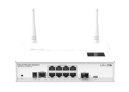 Cloud рутер-комутатор MikroTik CRS109-8G-1S-2HnD-IN
