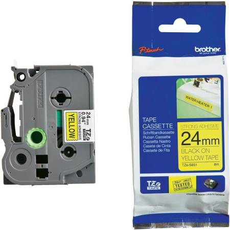 Brother TZe-S651 Tape Black on Yellow