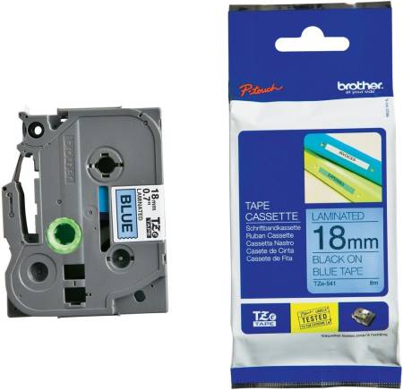 Brother TZe-541 Tape Black on Blue