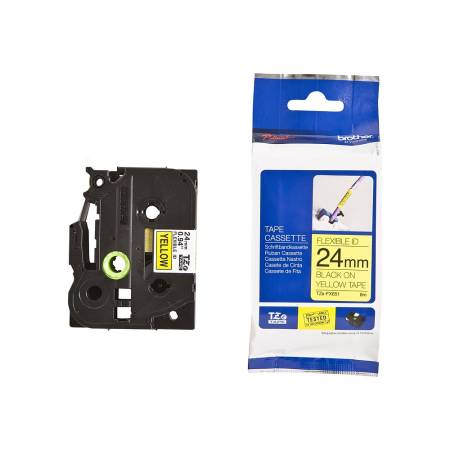 Brother TZe-FX651 Tape Black on Yellow