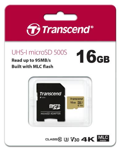Transcend 16GB micro SD UHS-I U3 (with adapter)