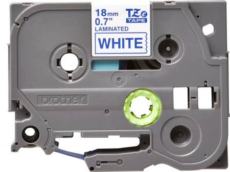 Brother TZe-243 Tape Blue on White Laminated