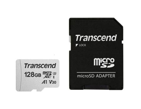 Transcend 128GB microSD w/ adapter UHS-I U3 A1