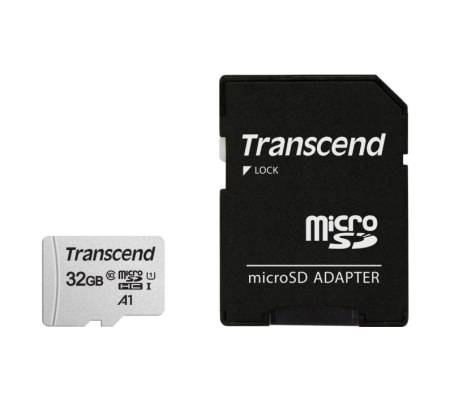 Transcend 32GB microSD w/ adapter UHS-I U1/A1