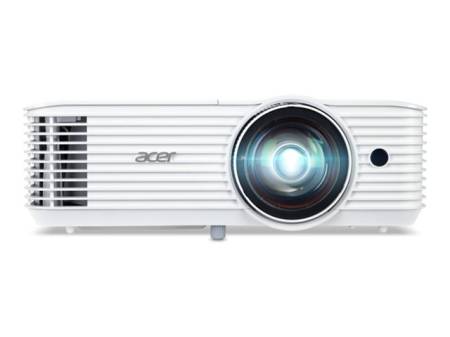 ACER S1386WHn short throw DLP projector WXGA 1280x800 3600ANSI 2880 Eco 20000:1 32dB 24dB Eco HDMI MHL D-Sub RJ45 Composite Audio