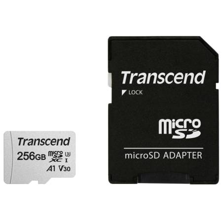 Transcend 256GB microSD w/ adapter UHS-I U3 A1