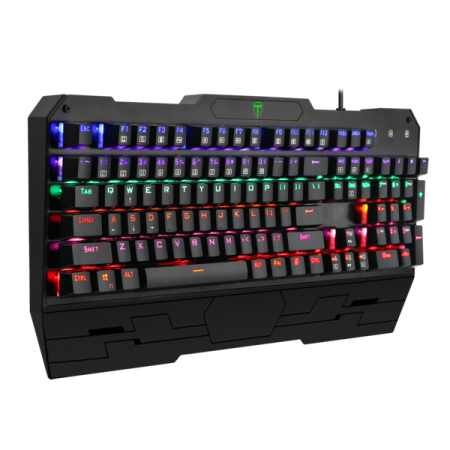 Механична геймърска клавиатура Redragon T-Dagger Battleship Rainbow T-TGK301