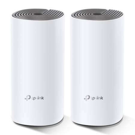 Безжична Mesh Wi-fi система TP-Link Deco E4 AC1200 (2-pack)