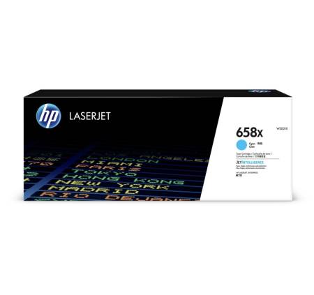 HP 658X Cyan LaserJet Toner Cartridge