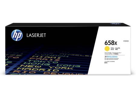 HP 658X Yellow LaserJet Toner Cartridge