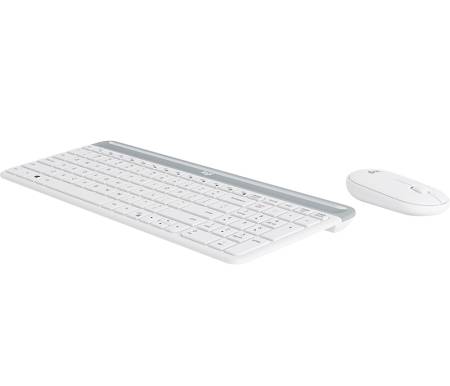 Logitech Slim Wireless Keyboard and Mouse Combo MK470 - OFFWHITE