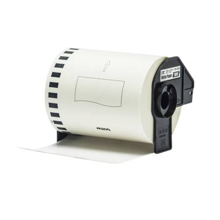 Brother DK-22246 Continuous Paper Label Roll - Black on White