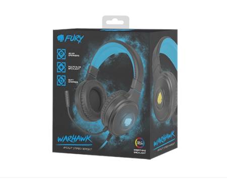 Fury Gaming Headset Warhawk RGB