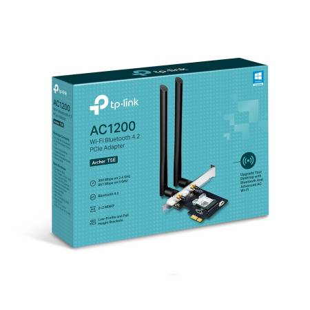 2-лентов Bluetooth 4.2 Wi-Fi PCIe адаптер TP-Link Archer T5E AC1200