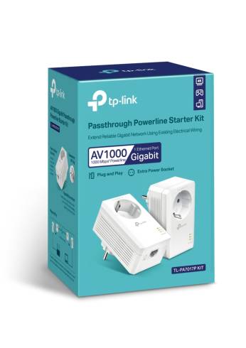 Gigabit Powerline Starter Kit TP-Link TL-PA7017P KIT AV1000