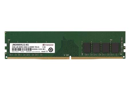 Transcend 8GB JM DDR4 2666Mhz U-DIMM 1Rx16 1Gx16 CL19 1.2V