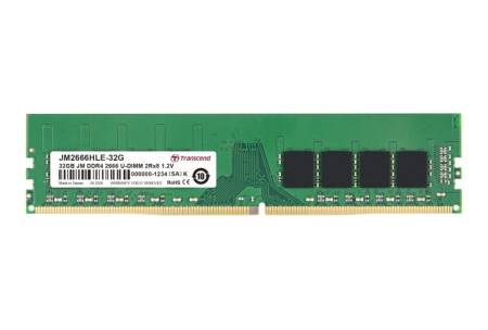 Transcend 32GB JM DDR4 2666Mhz U-DIMM 2Rx8 2Gx8 CL19 1.2V