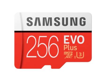 Samsung 256GB micro SD Card EVO+ with Adapter