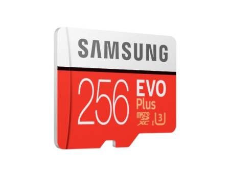 Samsung 256GB micro SD Card EVO+ with Adapter