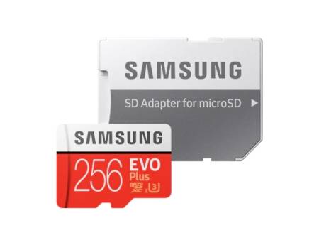 Samsung 256GB micro SD Card EVO+ with Adapter