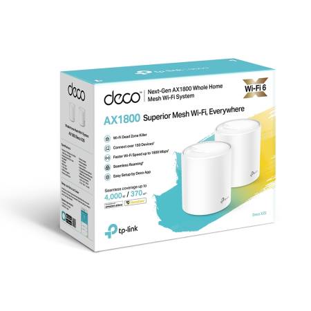 Безжична Wi-fi 6 Mesh система TP-Link Deco X20(2-pack) AX1800