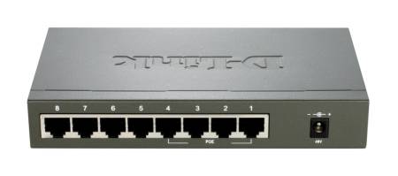 D-Link 8-port 10/100 Desktop Switch with 4 PoE Ports