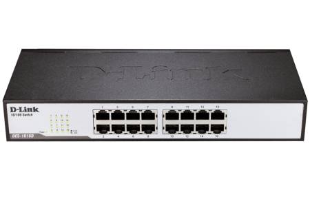 D-Link 16-Port 10/100Mbps Fast Ethernet Unmanaged Switch