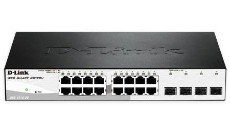 D-Link 16 10/100/1000 Base-T port with 4 x 1000Base-T /SFP ports