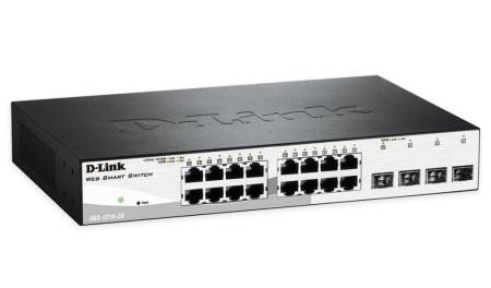 D-Link 16 10/100/1000 Base-T port with 4 x 1000Base-T /SFP ports