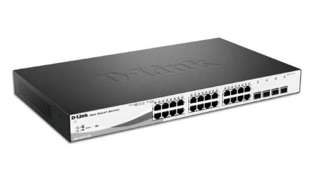 D-Link 24 PoE 10/100/1000 Base-T port with 4 x 1000Base-T /SFP ports