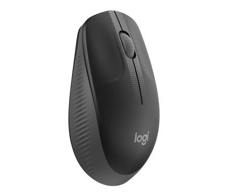 Logitech M190 Full-size Wireless Mouse - CHARCOAL - 2.4GHZ - N/A - EMEA - M190