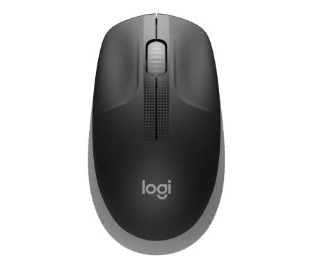 Logitech M190 Full-size wireless mouse - MID GREY - 2.4GHZ - N/A - EMEA - M190