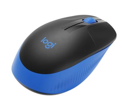 Logitech M190 Full-size wireless mouse - BLUE - 2.4GHZ - N/A - EMEA - M190