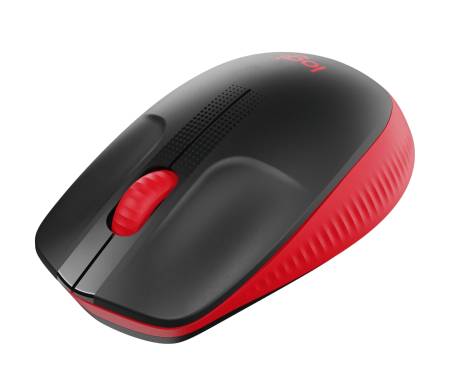 Logitech M190 Full-size wireless mouse - RED - 2.4GHZ - N/A - EMEA - M190