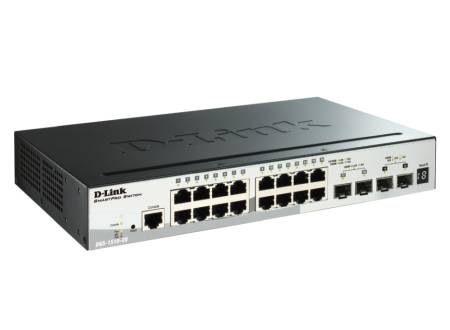 D-Link 20-Port Gigabit Stackable SmartPro Switch including 2 SFP ports and 2 x 10G SFP+ ports