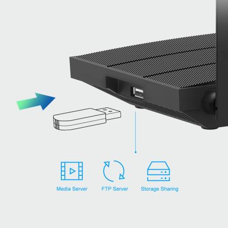 Гигабитов безжичен рутер TP-LINK Archer C6U AC1200 MU-MIMO