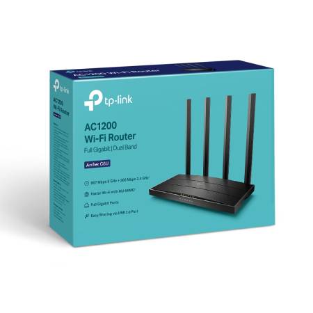 Гигабитов безжичен рутер TP-LINK Archer C6U AC1200 MU-MIMO
