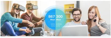 Гигабитов безжичен рутер TP-LINK Archer C6U AC1200 MU-MIMO