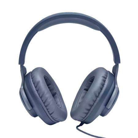 JBL QUANTUM 100 BLU Wired over-ear gaming headset with a detachable mic