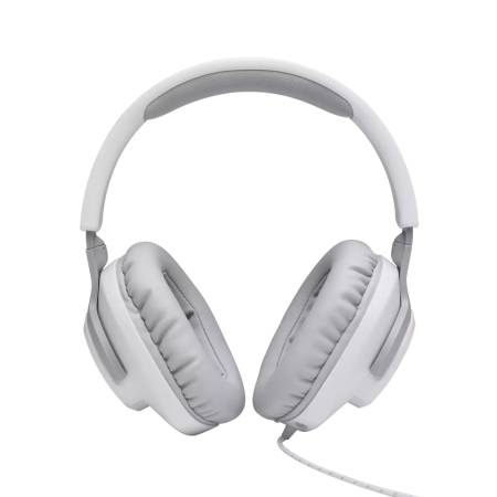 JBL QUANTUM 100 WHT Wired over-ear gaming headset with a detachable mic