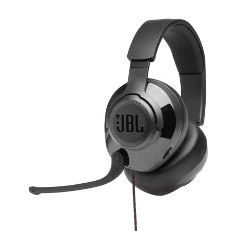 JBL QUANTUM 200 BLK Wired over-ear gaming headset with flip-up mic